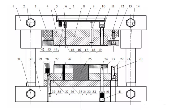 電機轉子沖片模具結構 電機轉子沖片模具結構